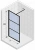 Душевое ограждение Riho Grid 140 G004028121 стекло прозрачное/профиль черный
