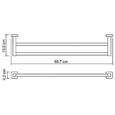 Полотенцедержатель WasserKRAFT Lippe K-6540