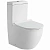 Унитаз моноблок SantiLine SL-5011 безободковый, с крышкой микролифт