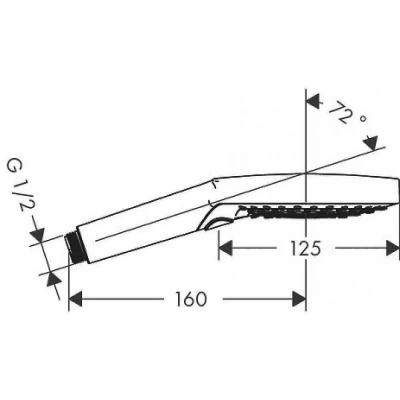 Душевая лейка Hansgrohe Raindance Select S 120 3jet 26531400