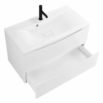 Тумба с раковиной Belbagno MARINO 90 2C-SO/BB900/450-LV-MR-PR Bianco Opaco