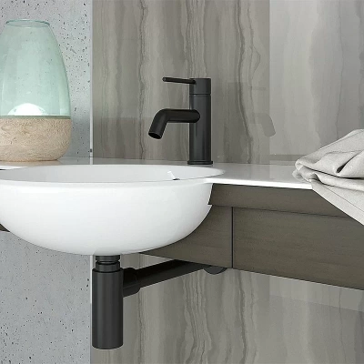 Сифон для раковины PAINI Cox 78PZ849 ччерный матовый