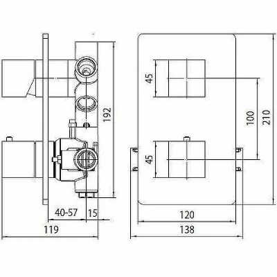 Смеситель для душа Bossini Cube New Z00062.030 черный