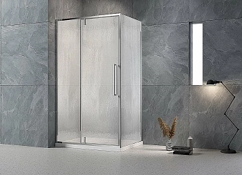 Душевой уголок Veconi Rovigo RV034R-12070-06-C7 120х70 стекло рифленое/профиль хром