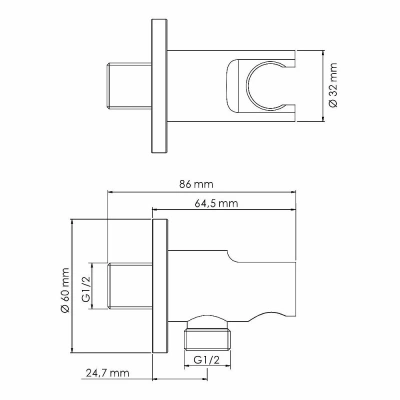 Подключение для шланга WasserKRAFT A099
