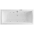 Ванна акриловая Excellent Aquaria Lux Slim SOFT WAEX.AQU18S.SOFT.CR 180x80 белая с гидромассажем