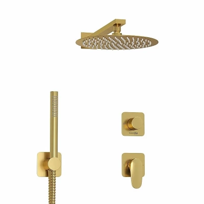 Душевая система WasserKRAFT Havel 3600 SET2831 золото матовое