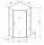 Душевой уголок Parly ZPE911BE 90x90 Душевой уголок Parly ZPE911BE 90x90