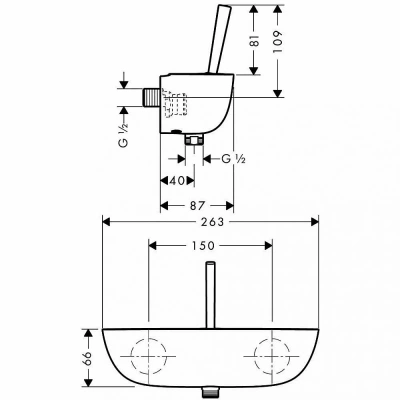 Смеситель для душа Hansgrohe PuraVida 15672000 хром