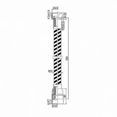 Душевой шланг Iddis Optima Home OPH15GLi19 графитовый