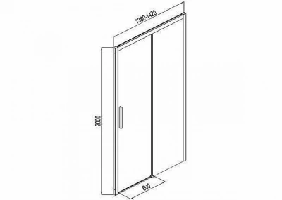 Душевой уголок Aquanet Pleasure 140x80