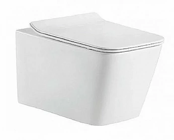 Унитаз подвесной Bravat Manno C21201UW-RUS безободковый, с крышкой микролифт