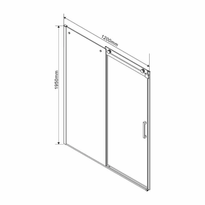 Душевой уголок Vincea Como VSR-1C8012CL 120x80