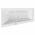Ванна акриловая EXCELLENT Sfera Slim LINE WAEX.SFL17S.LINE.BR 170x100 белая с гидромассажем