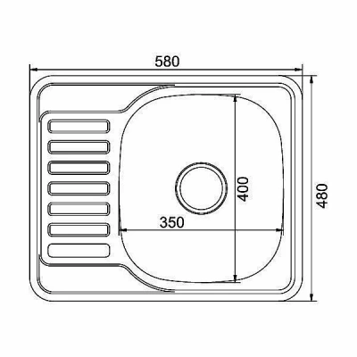 Мойка кухонная MIXLINE ML 529331 хром