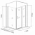 Душевой уголок Good Door Cofe WTW+SP 140х80 стекло прозрачное/профиль черный