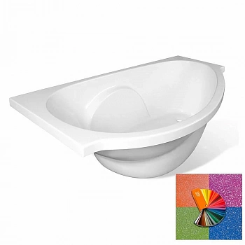 Ванна Эстет Грация 170x94 цвет по RAL c блестками