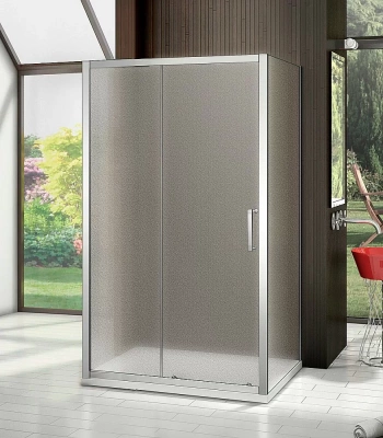 Душевой уголок Good Door Latte WTW+SP+SP 140х80 стекло матовое/профиль анодированный алюминий
