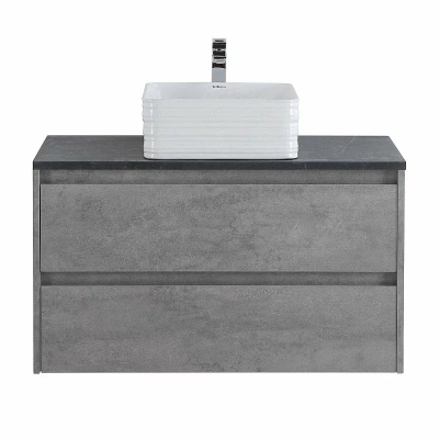 Тумба с раковиной и столешницей BelBagno KRAFT 80 Cemento Grigio