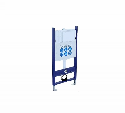 Унитаз с инсталляцией Aquatek Либра SET AQUATEK ЛИБРА N-14 cm, с крышкой микролифт, безободковый