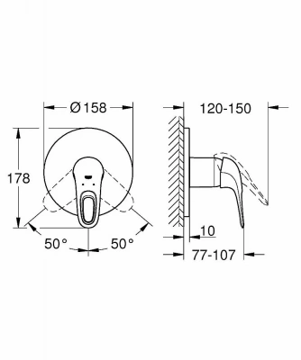 Смеситель для душа Grohe Essence 24057001