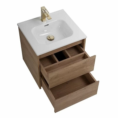 Тумба с раковиной BelBagno KRAFT-500-2C-SO-RNN Rovere Nebrasca Nature