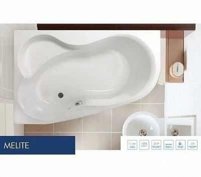 Ванна акриловая Vagnerplast Melite 160x105