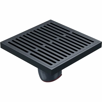 Душевой трап Orange 100x100 TR01-007b с черной матовый решеткой
