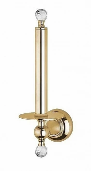 Держатель для туалетной бумаги Cezares APHRODITE-TH042-03/24-Sw Золото 24 карат/Swarovski
