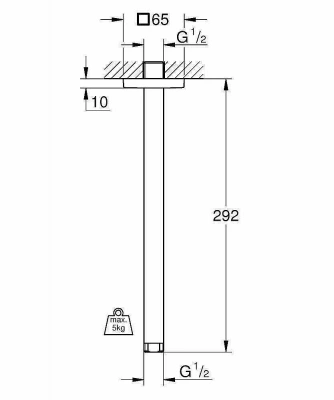 Душевой кронштейн Grohe Rainshower 27484000