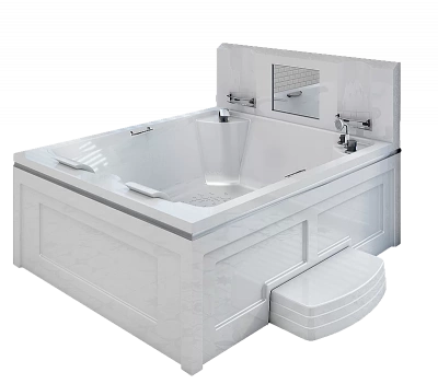 Минибассейн Римини Silver 190х150 белый