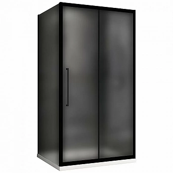 Душевой уголок ABBER Schwarzer Diamant AG30110BMH-S90BM 110х90 стекло матовое/профиль черный