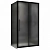 Душевой уголок ABBER Schwarzer Diamant AG30160BMH-S100BM 160х100 стекло матовое/профиль черный