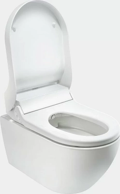 Унитаз-биде подвесной Geberit AquaClean 146.094.11.1 белый, с крышкой микролифт, безободковый