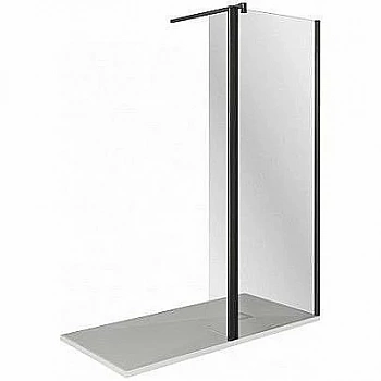 Душевая перегородка Good Door WALK IN SP2-100-C-B черный матовый