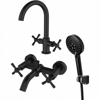 Набор смесителей Orange Mia M34-381b черный