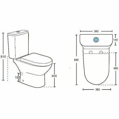 Унитаз напольный Aquanet Ray 326011 безободковый, с бачком, с крышкой микролифт, слив торнадо