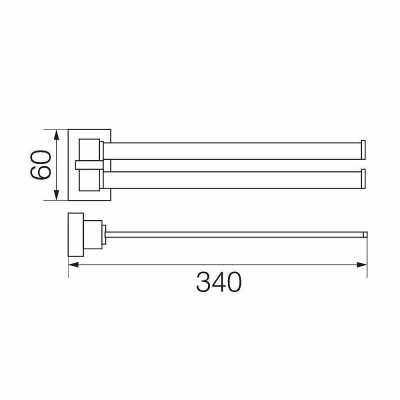Полотенцедержатель Veragio Ramba VR.RMB-4924.CR