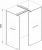 Душевое ограждение Ravak WALK-IN DOUBLE WALL 110x120 черный/Transparent