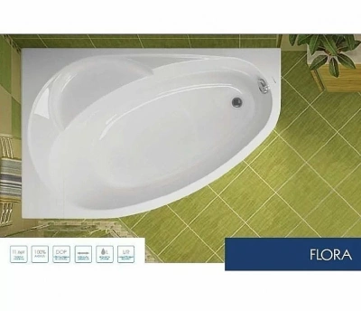 Ванна акриловая Vagnerplast Flora 150x100