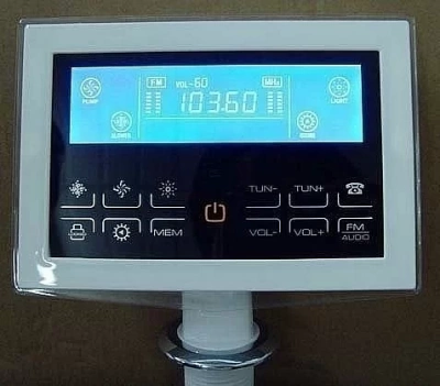 Ванна акриловая Gemy Arc-shape G9082 B 152х152 белая с гидромассажем