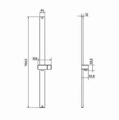 Душевая штанга Iddis Optima Home OPH70C0i17 хром