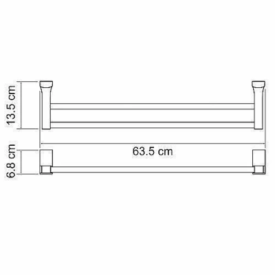 Полотенцедержатель WasserKRAFT Exter K-5240