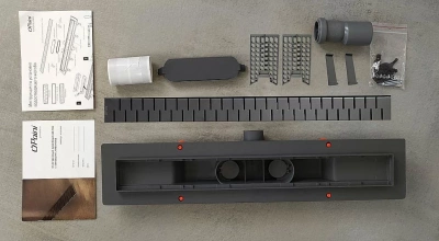 Душевой лоток PAINI Medium CH850MC 85 черный матовый