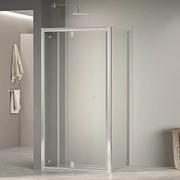 Душевой уголок RGW Passage PA-32 (PA-02 NEW + Z-050-1) 100х100 стекло прозрачное/профиль хром