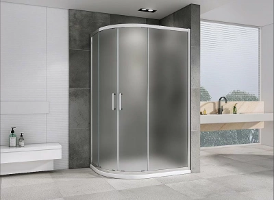 Душевой уголок ABBER Schwarzer Diamant AG01119M 110x90 стекло матовое/профиль хром