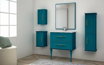 Тумба с раковиной Cezares TIFFANY 75 Blu Petrolio