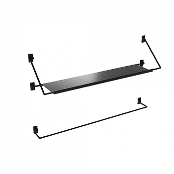 Полка Niagara Nova NG1020B 120 черный матовый
