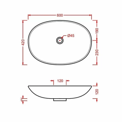 Раковина накладная Artceram La fontana 60 LFL001 01 00 белая