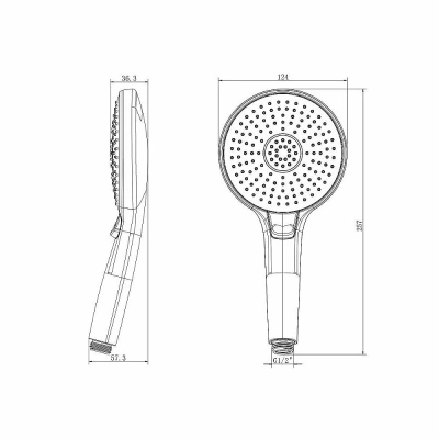 Душевая лейка Lemark LM8117C